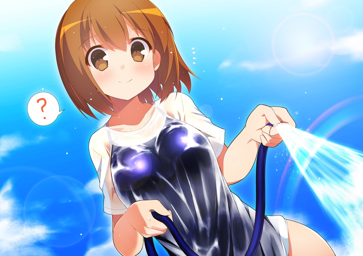 hoppege nakahara-kun_no_kahogona_imouto nakahara_maria see_through swimsuits wet_clothes