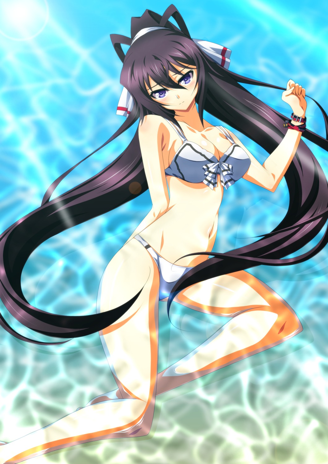 bikini cleavage infinite_stratos ka2 shinonono_houki swimsuits