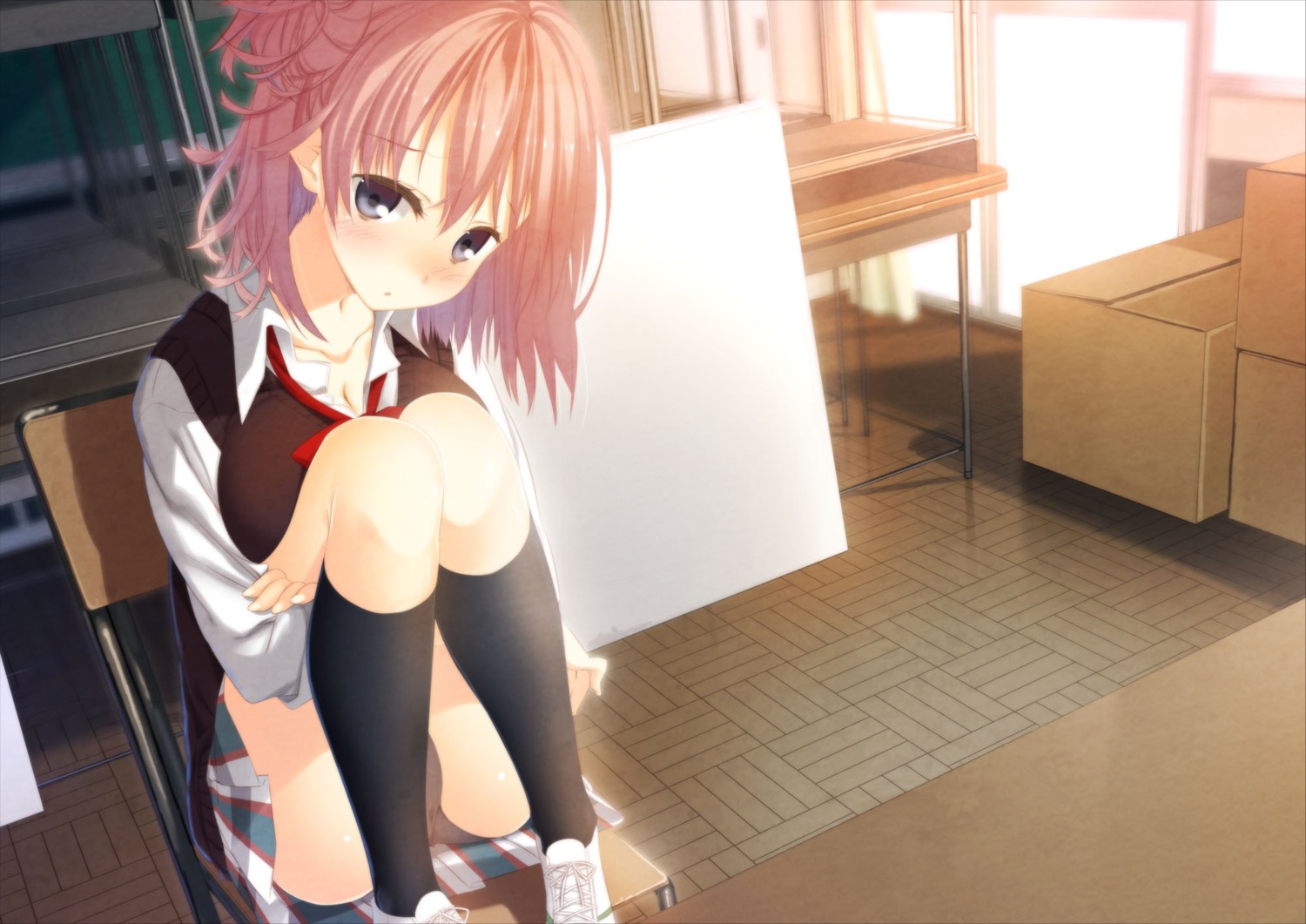 kagome pantsu seifuku yahari_ore_no_seishun_lovecome_wa_machigatteiru. yuigahama_yui