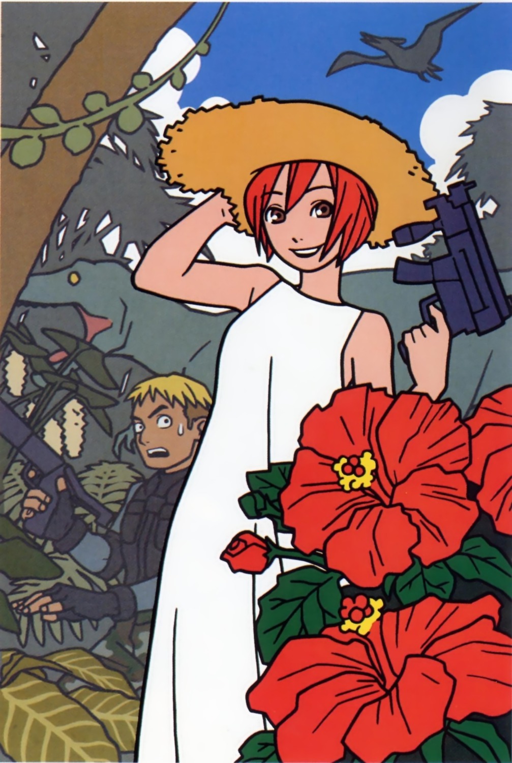 dino_crisis dress gun summer_dress tagme