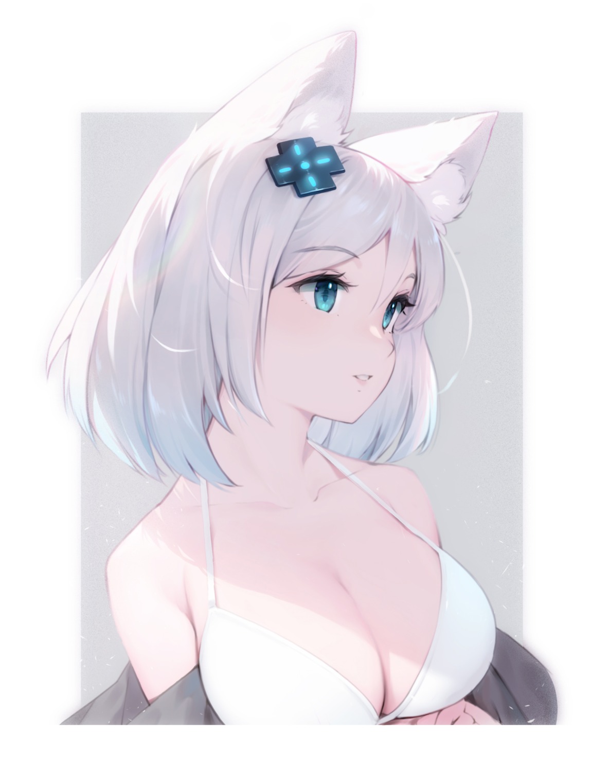 andychen animal_ears bikini_top nekomimi swimsuits