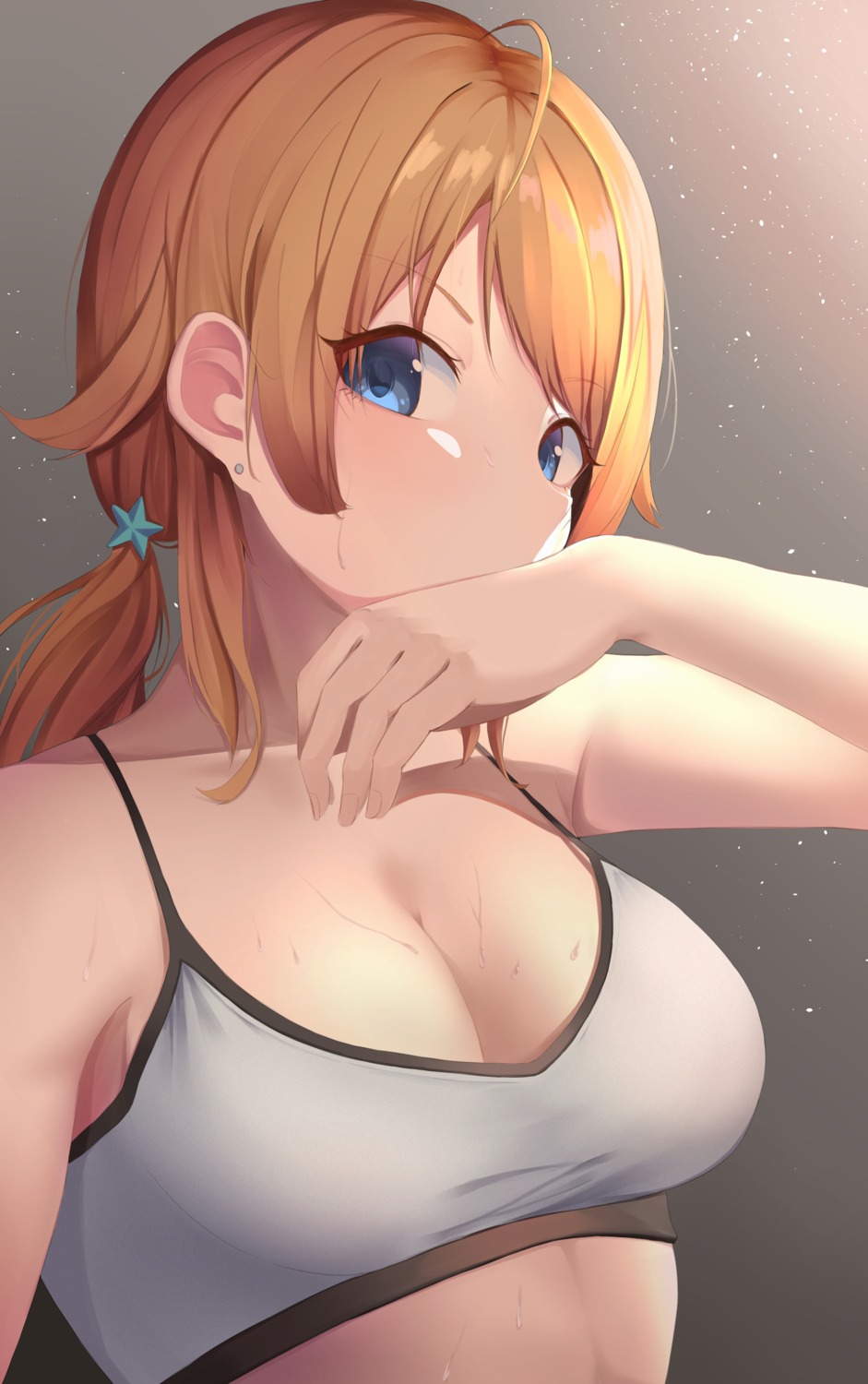 akinoji_(akiponpon27) bra cleavage hachimiya_meguru the_idolm@ster the_idolm@ster_shiny_colors