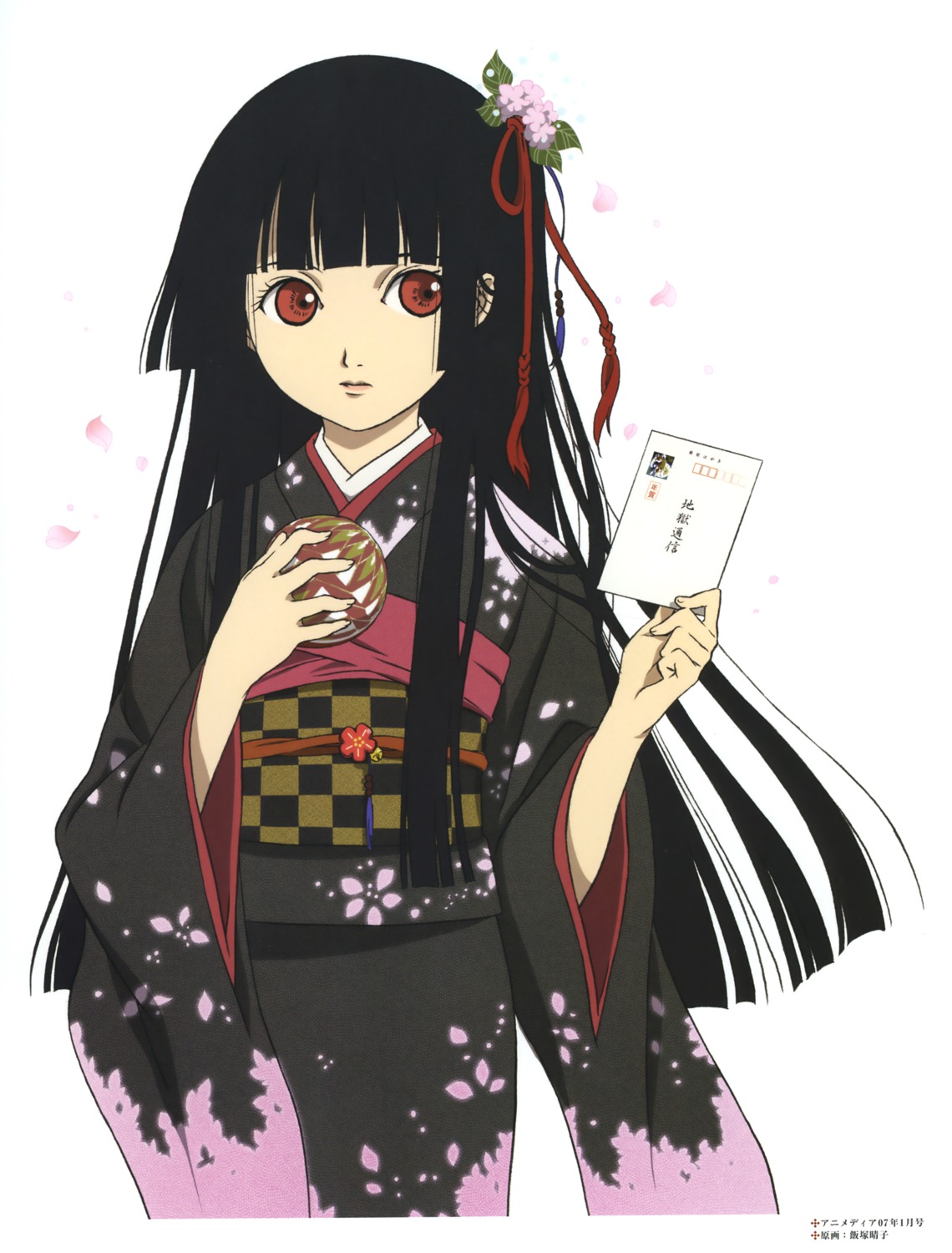 enma_ai iizuka_haruko jigoku_shoujo kimono