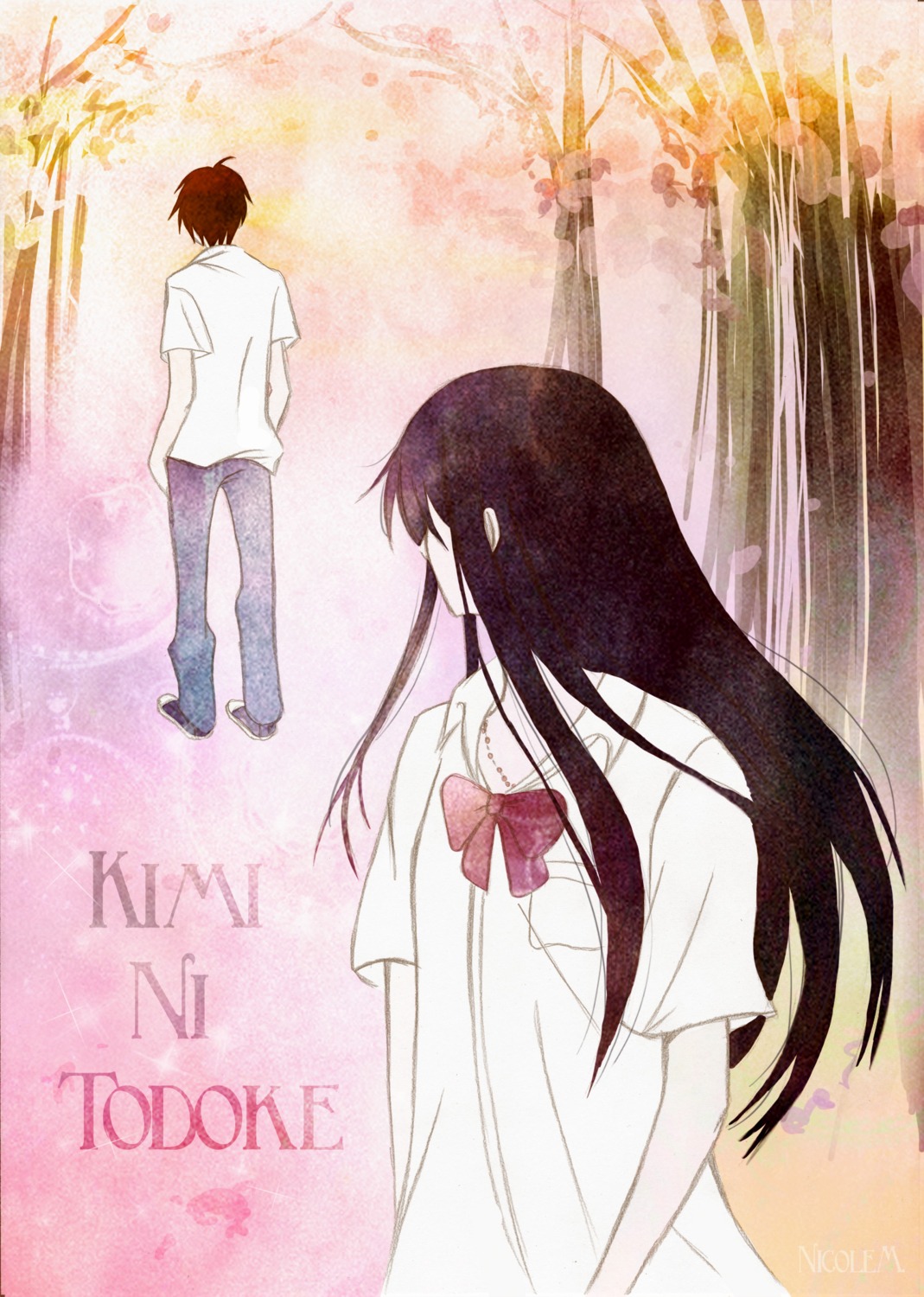 kazehaya_shouta kimi_ni_todoke kuronuma_sawako landscape seifuku