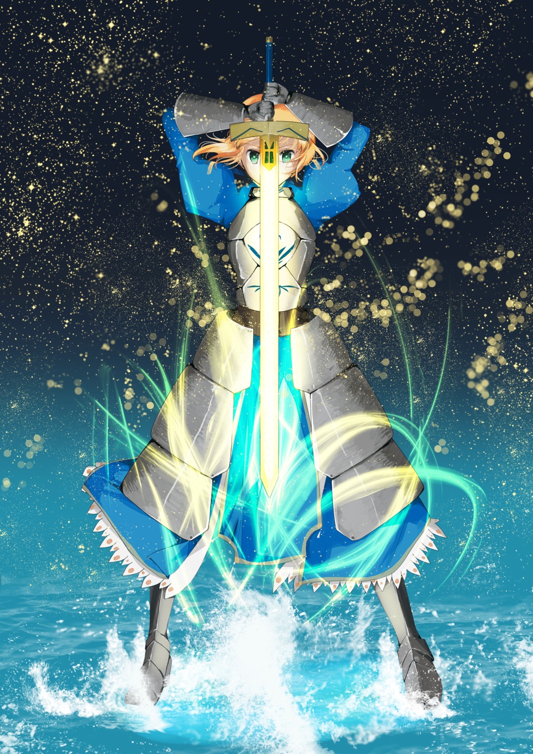 akko_(dagashiya) armor fate/stay_night fate/zero saber sword