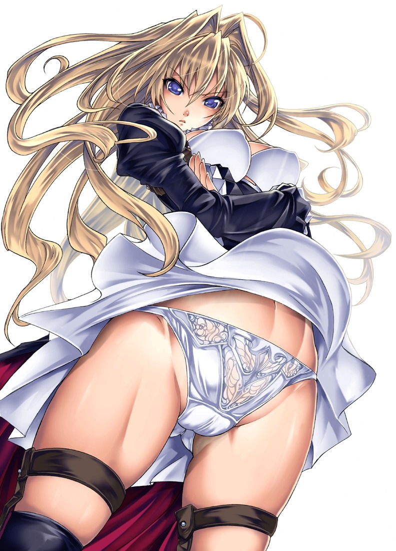 erect_nipples garter lingerie pantsu saburou_(hgmg) sekirei tsukiumi