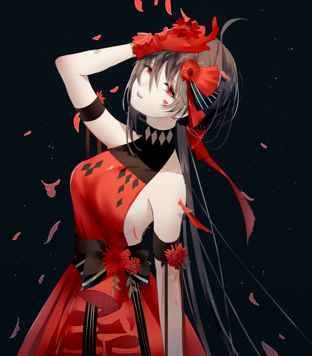 dress no_bra vocaloid weitu yuezheng_ling