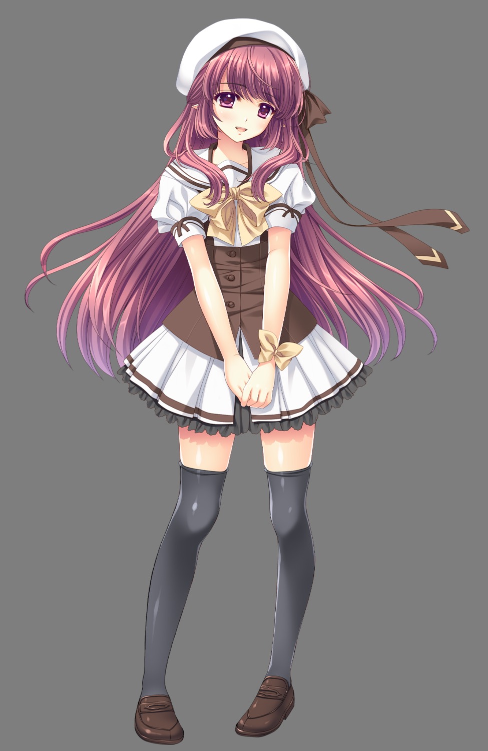 lithia navel nishimata_aoi pointy_ears seifuku shuffle shuffle!_episode2 thighhighs transparent_png