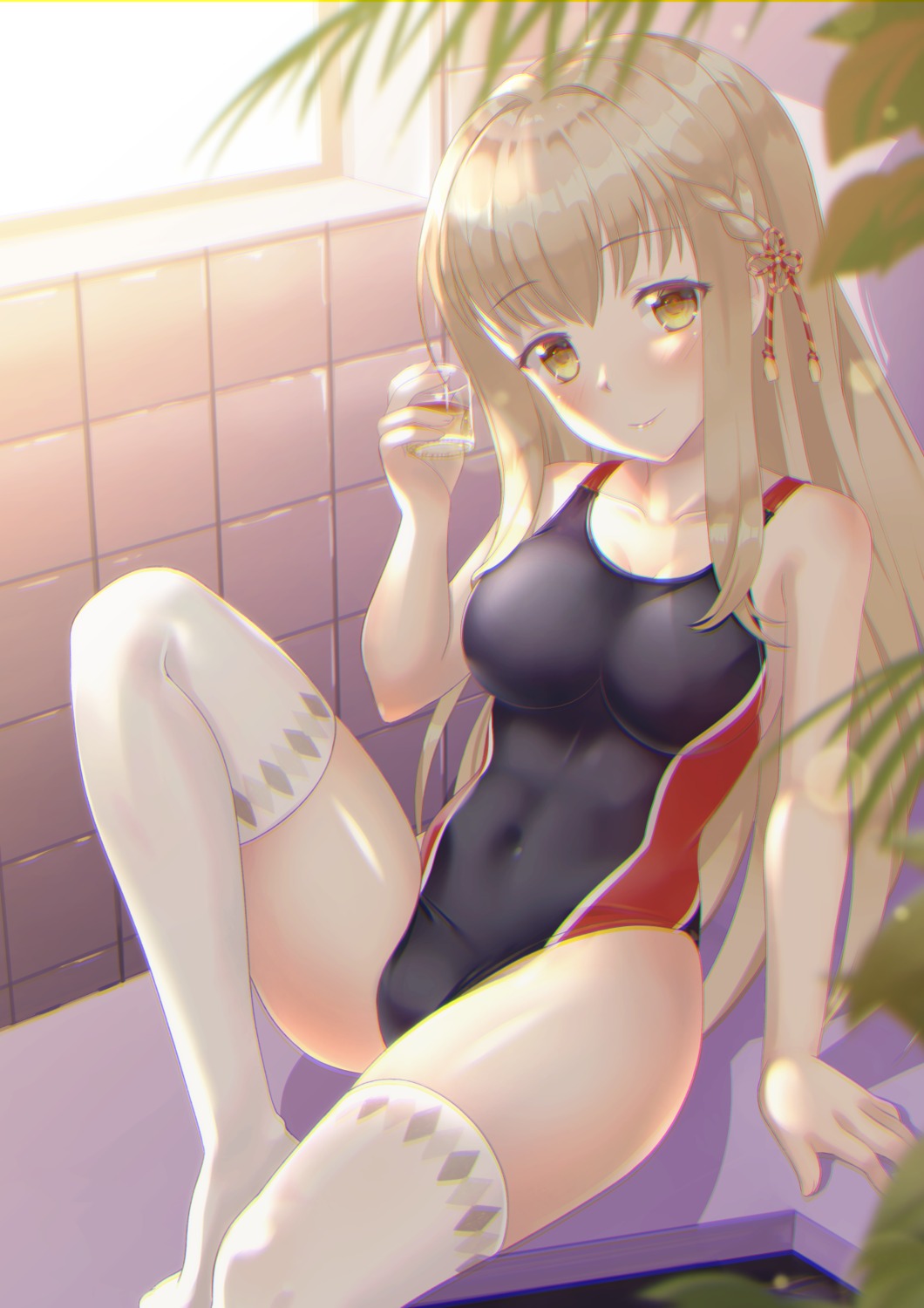 kuuron swimsuits thighhighs
