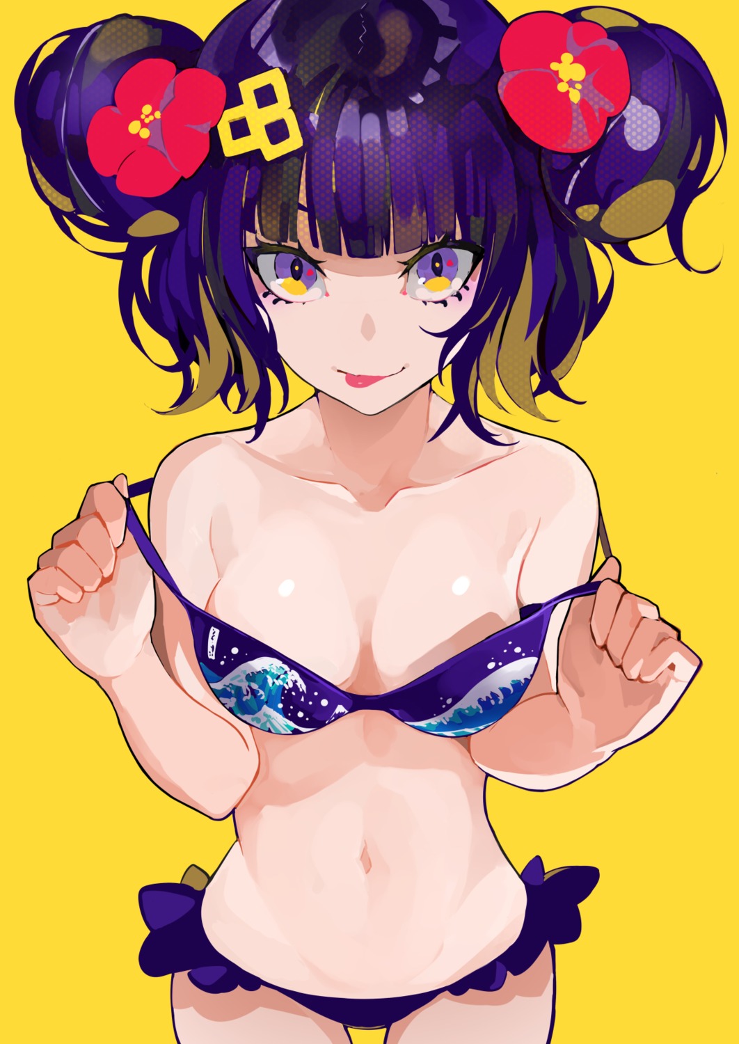 bikini fate/grand_order katsushika_hokusai_(fate) lam swimsuits undressing