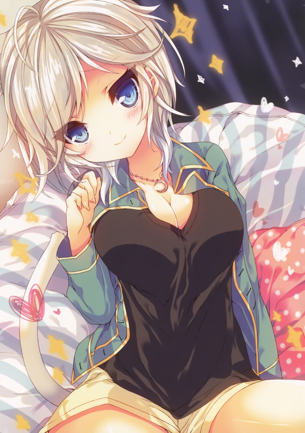 anastasia_(idolm@ster) cleavage eterna open_shirt p19 tail the_idolm@ster the_idolm@ster_cinderella_girls