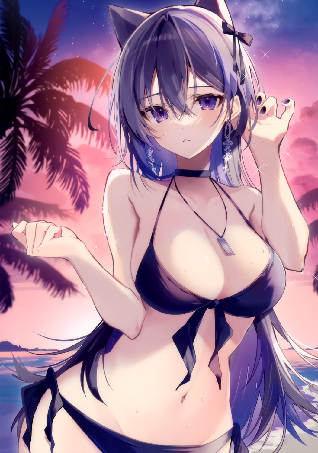 animal_ears bikini oshioshio oshioshio_(circle) swimsuits