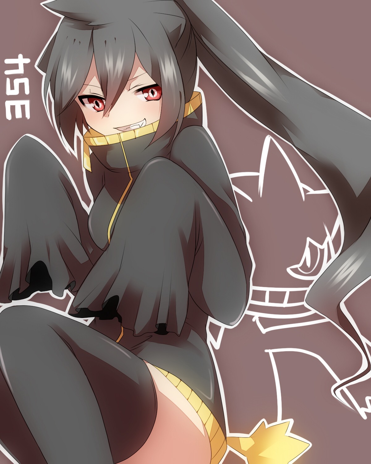 anthropomorphization banette dress pokemon takeshima_eku thighhighs