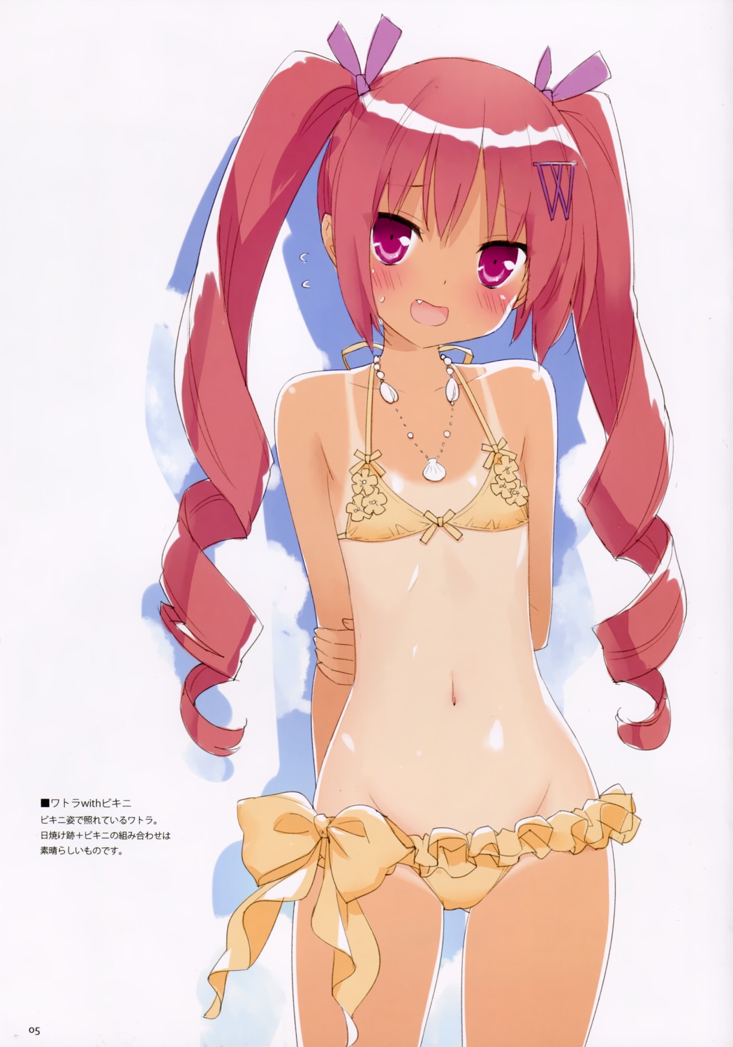 bikini hazuki_watora kani_biimu loli luminocity swimsuits tan_lines