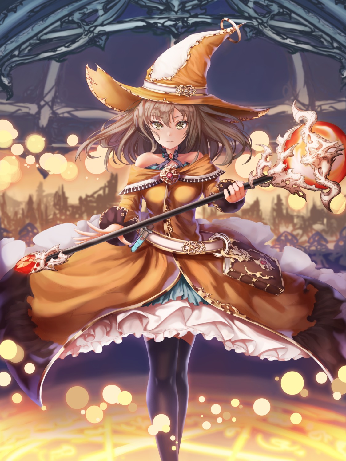 h2o_(dfo) thighhighs weapon witch