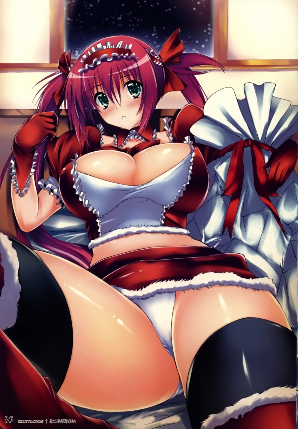 airi christmas erect_nipples noto_kurumi pantsu queen's_blade thighhighs
