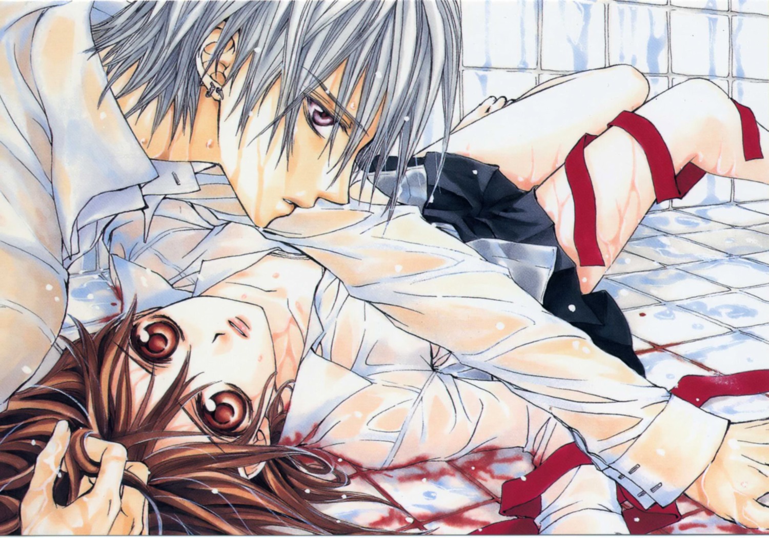 cross_yuuki hino_matsuri kiryuu_zero vampire_knight