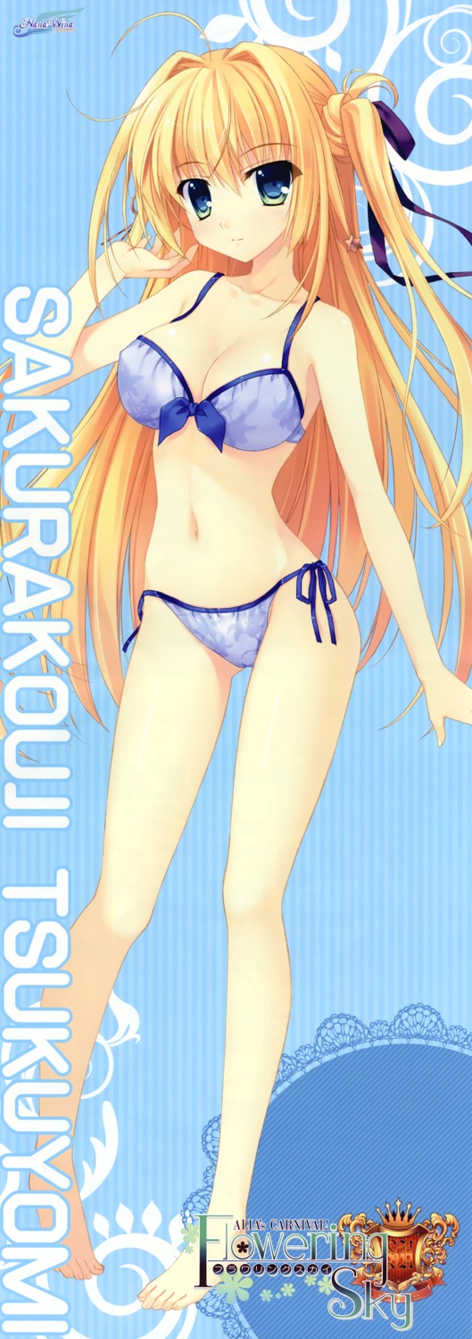 alia's_carnival alia's_carnival!_flowering_sky bikini cleavage feet nanao_naru nanawind sakurakouji_tsukuyomi stick_poster swimsuits