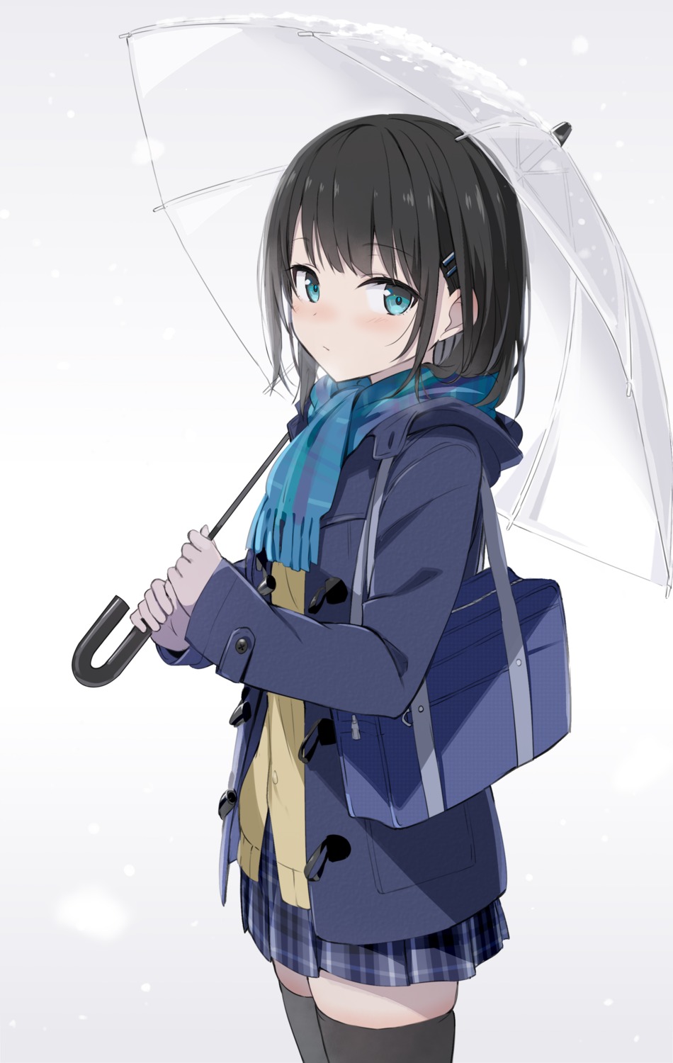gotyou seifuku sweater thighhighs umbrella