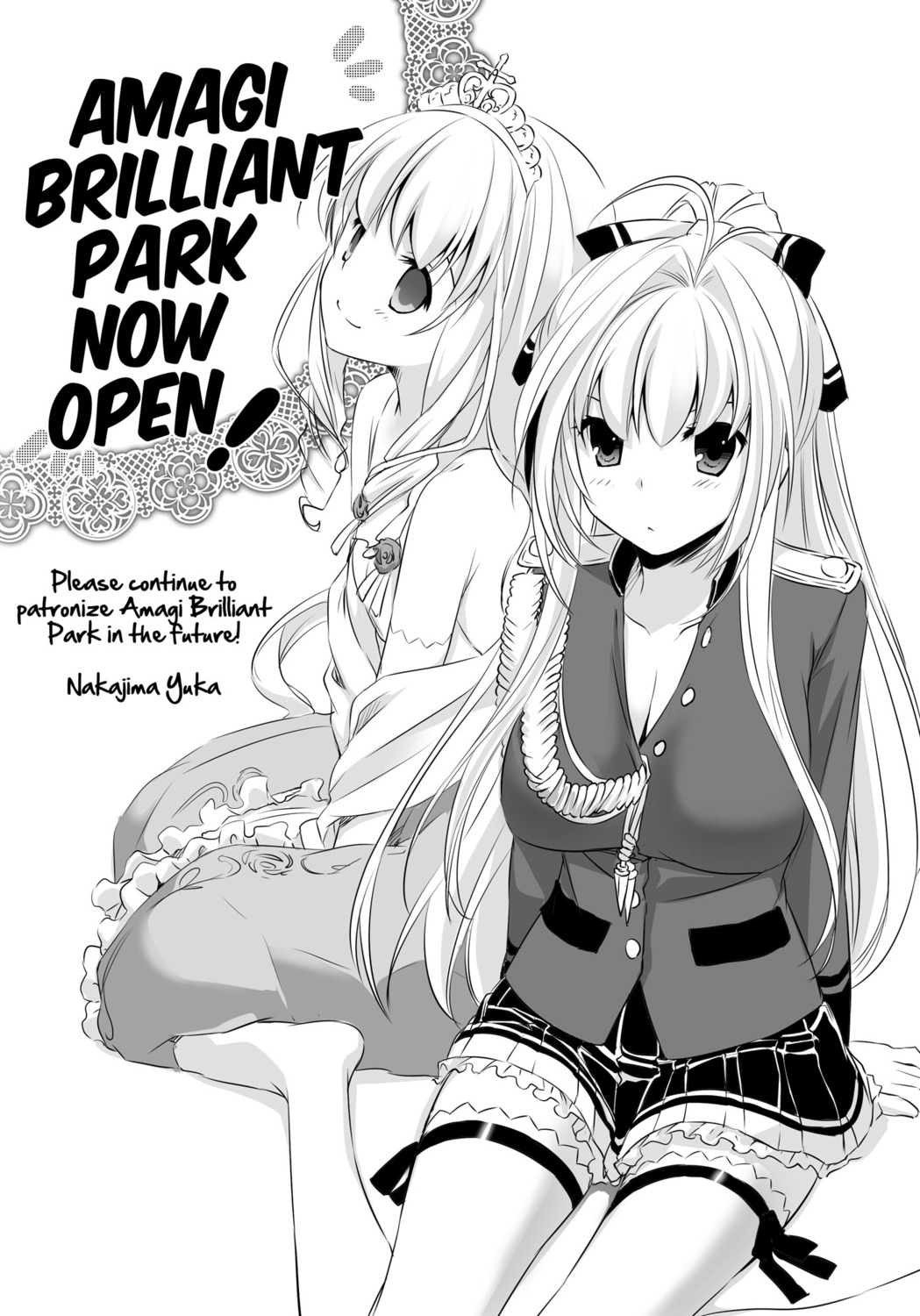 amagi_brilliant_park latifah_fleuranza monochrome nakajima_yuka sento_isuzu