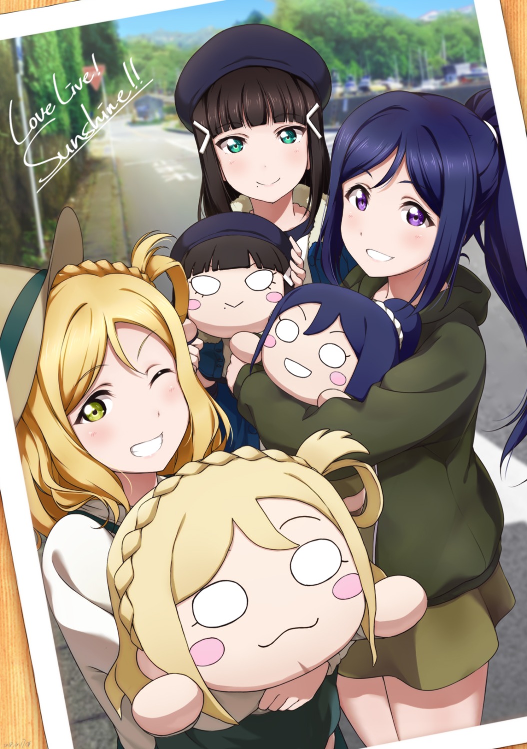 kurosawa_dia love_live!_sunshine!! matsuura_kanan ohara_mari shiimai