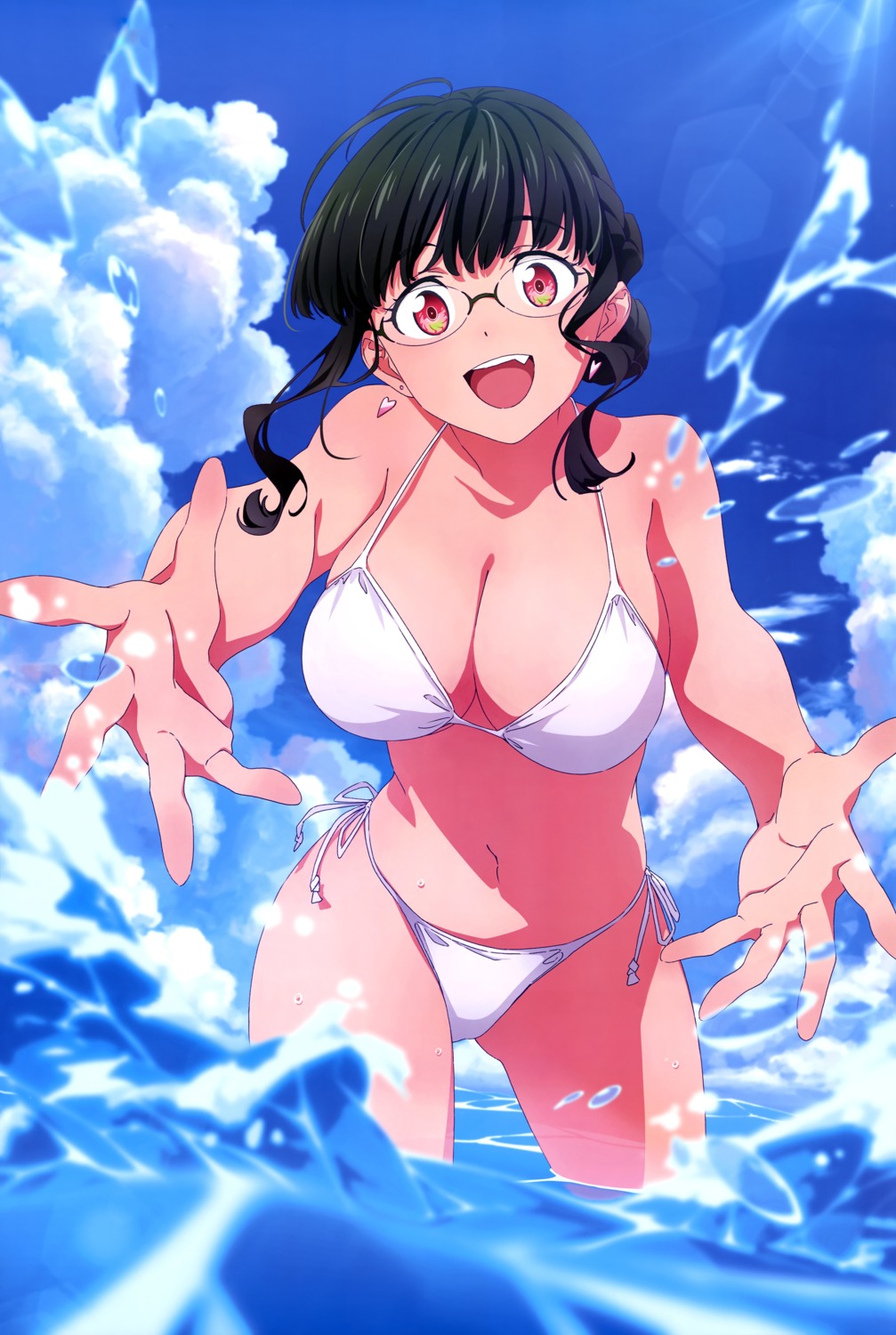 anoshiras_ii bikini megane sakamoto_masaru ssss.dynazenon ssss.gridman swimsuits wet