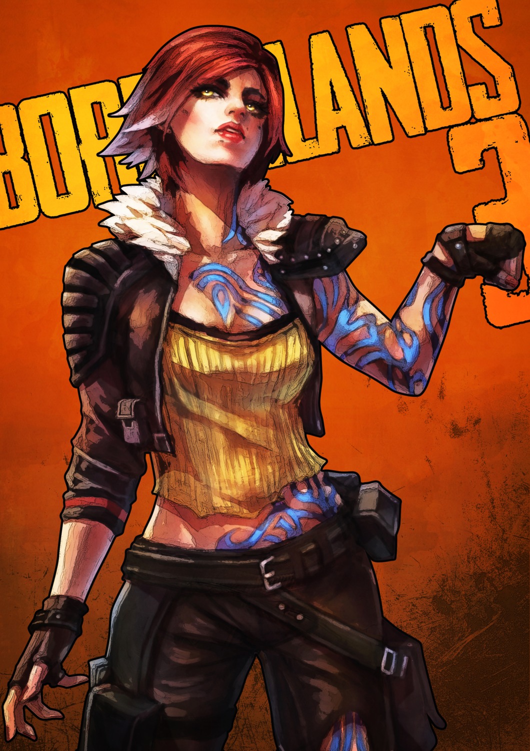 armor borderlands lilith_(borderlands) monori_rogue tattoo