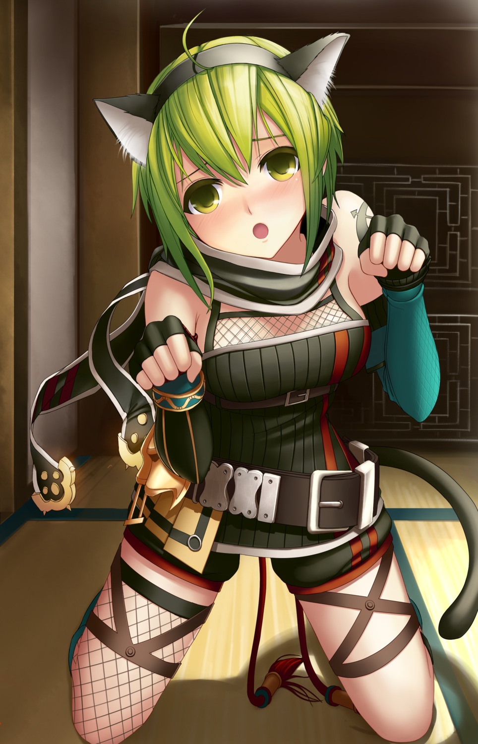 animal_ears nekomimi ninja rhy1356 tail tartaros