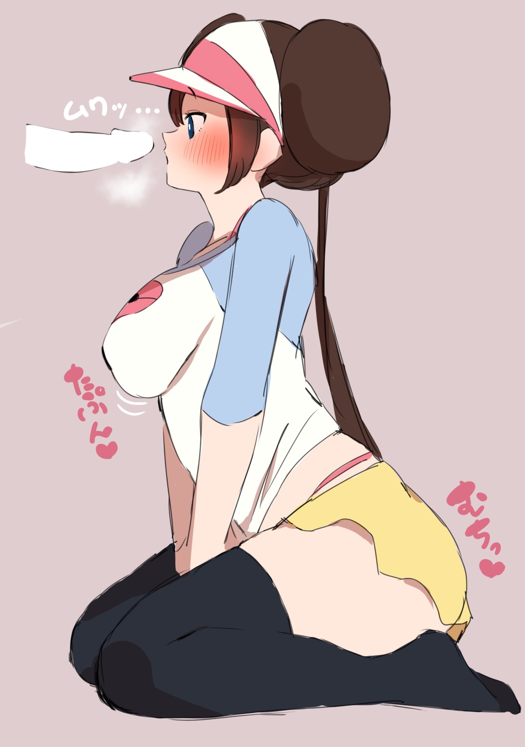 censored mei_(pokemon) pantsu penis pokemon pokemon_b2w2 thighhighs