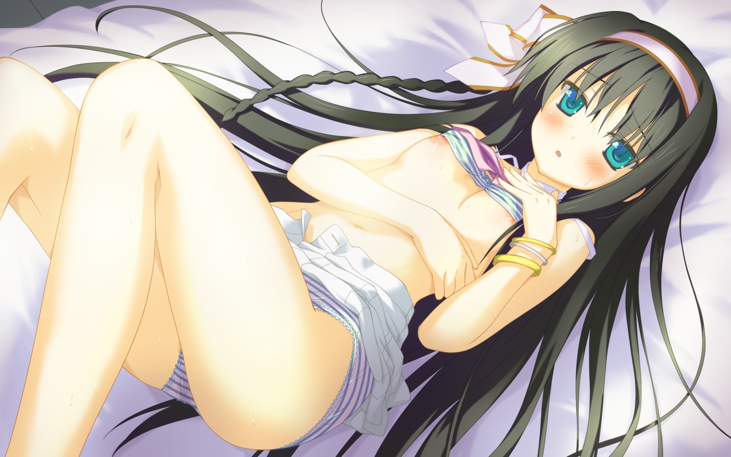 breasts game_cg irotoridori_no_sekai kisaragi_mio nipple_slip nipples pantsu shida_kazuhiro shimapan