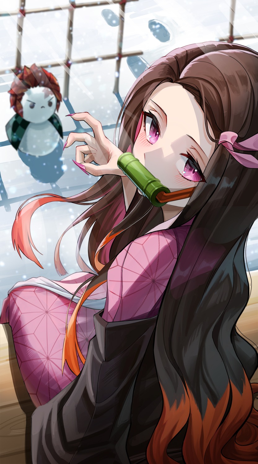 japanese_clothes jsih kamado_nezuko kimetsu_no_yaiba