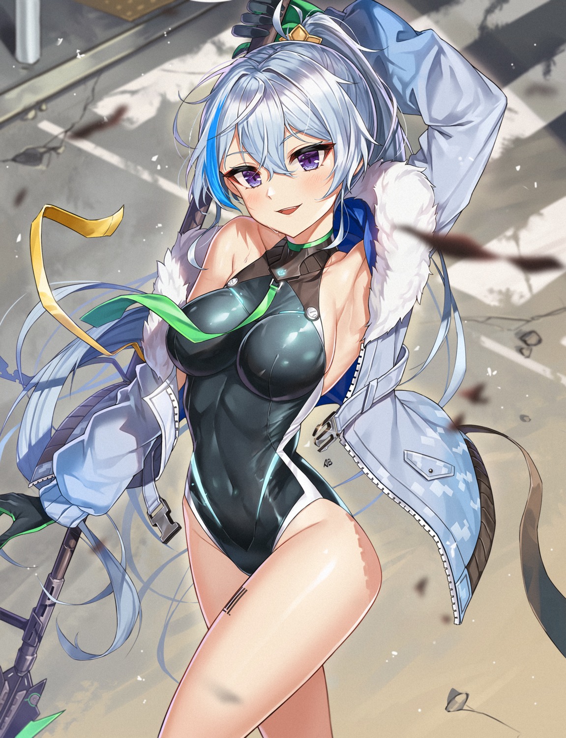 aliceblue soul_worker swimsuits weapon