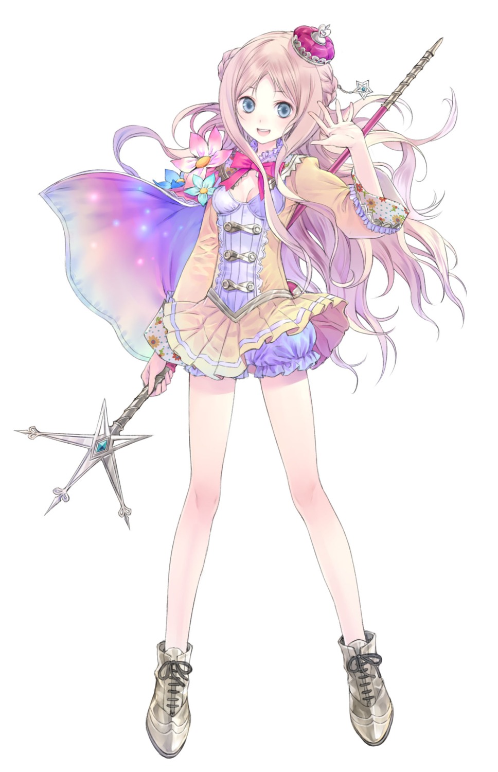 atelier atelier_meruru bloomers cleavage dress gust_(company) jpeg_artifacts kishida_mel merurulince_rede_arls