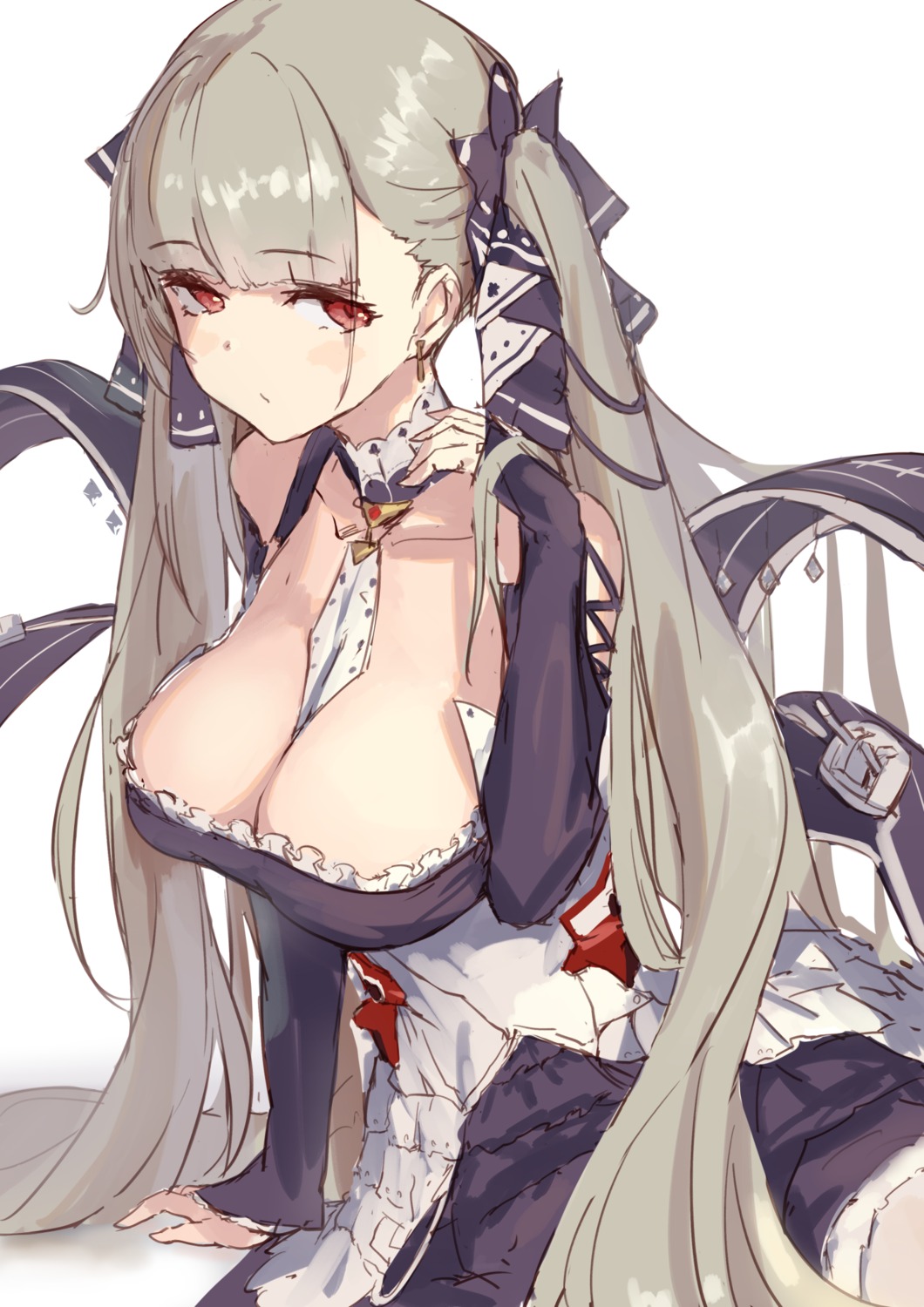 azur_lane cleavage formidable_(azur_lane) nishin no_bra