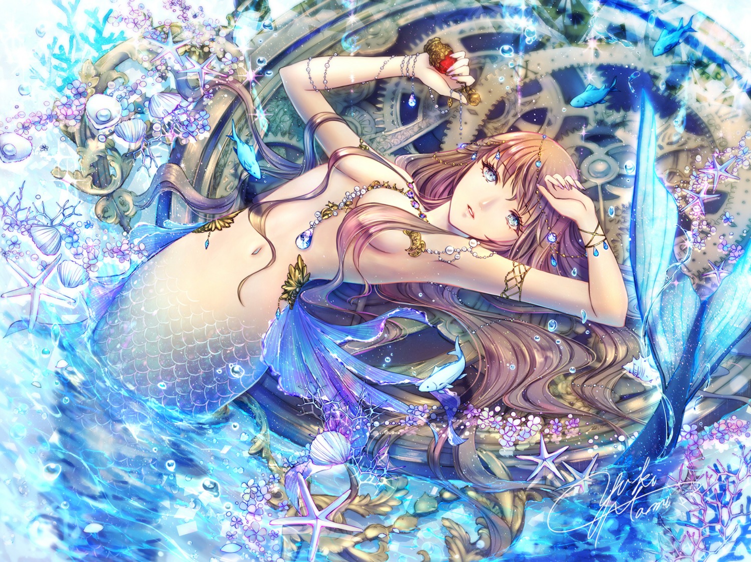 mermaid monster_girl naked tagme tail