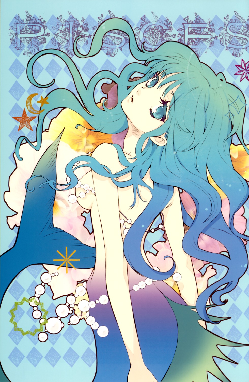 fujitsubo-machine ito_noizi mermaid monster_girl topless