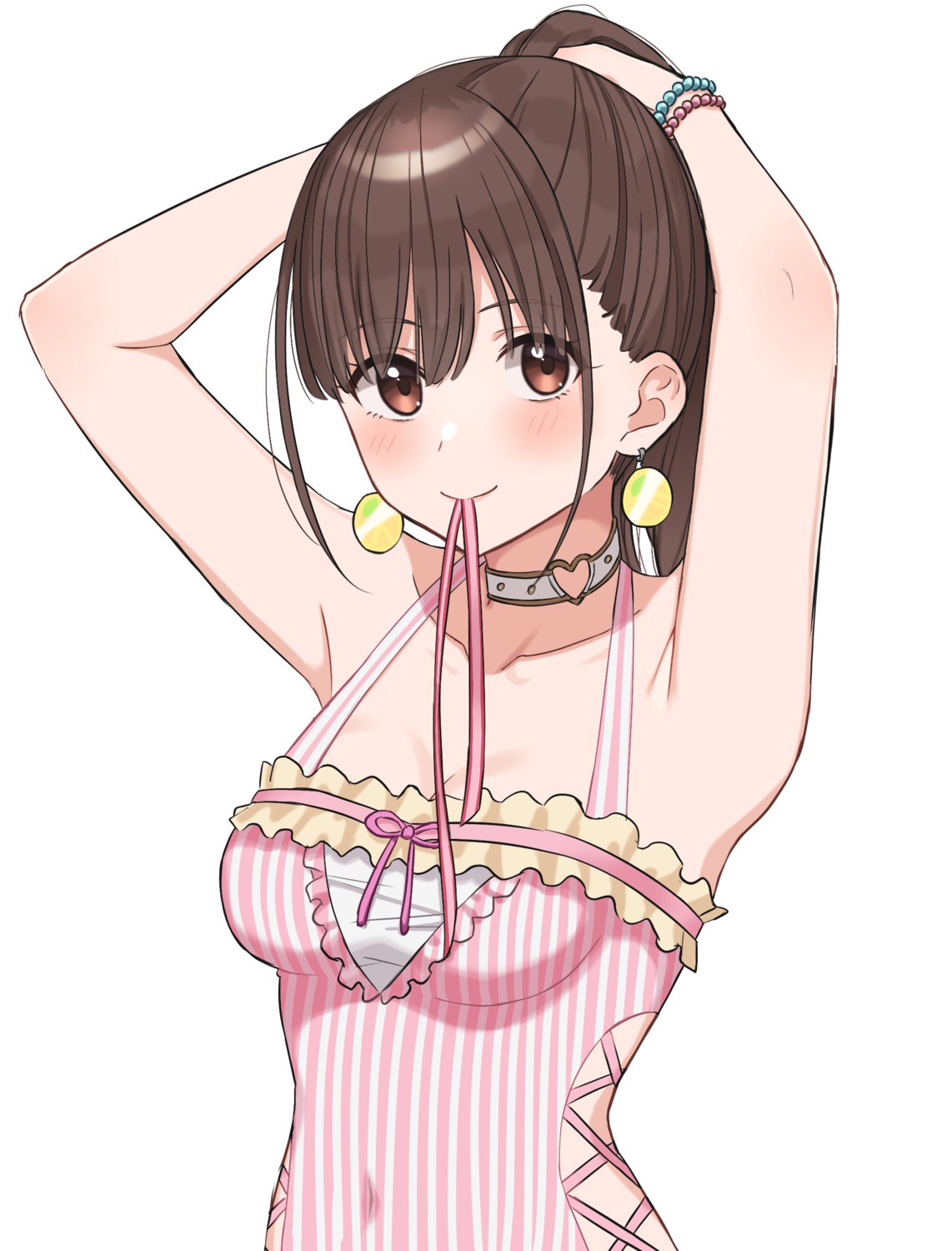 0-toki cleavage sonoda_chiyoko swimsuits the_idolm@ster the_idolm@ster_shiny_colors