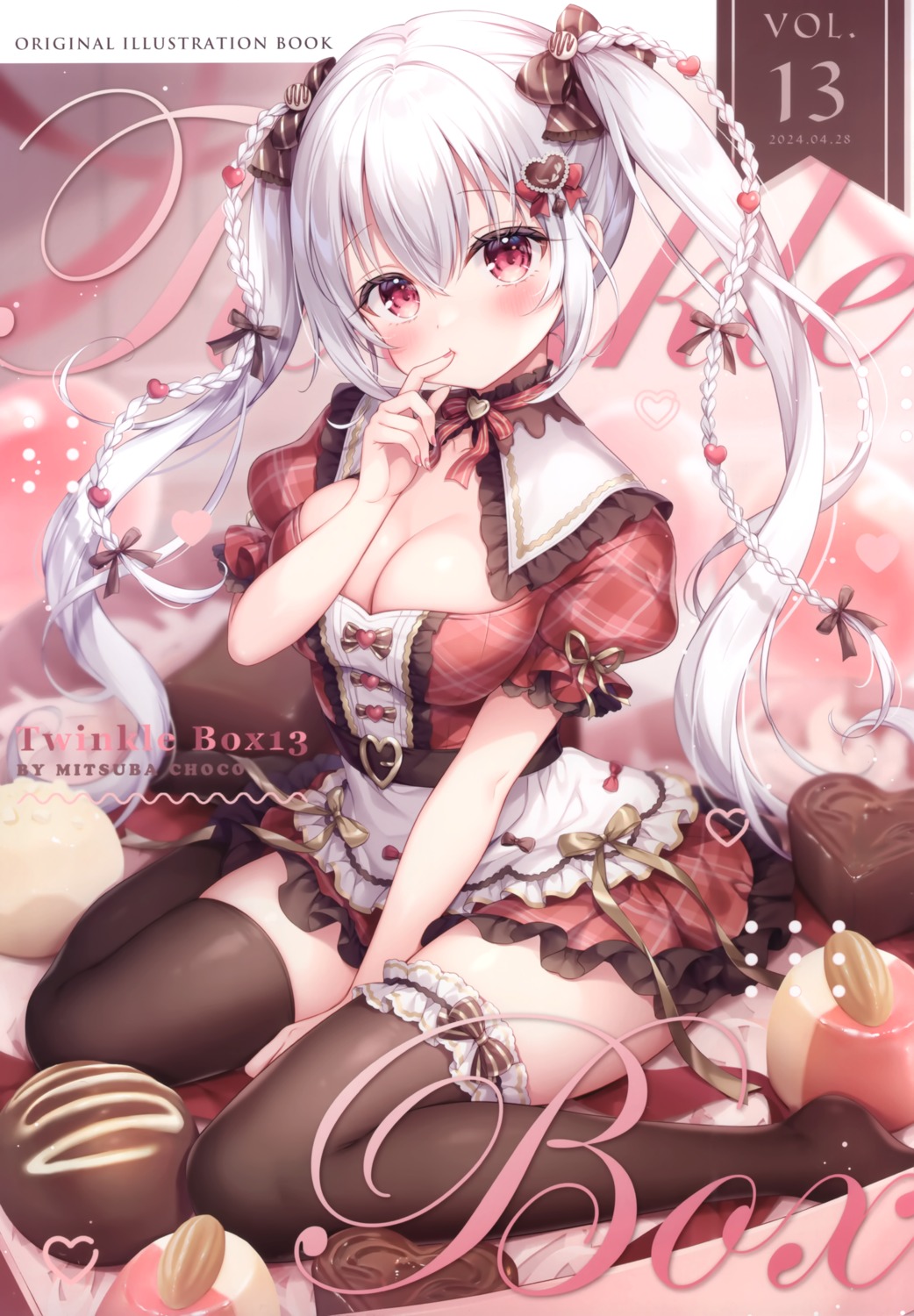 dress garter mermerry mitsuba_choco no_bra thighhighs