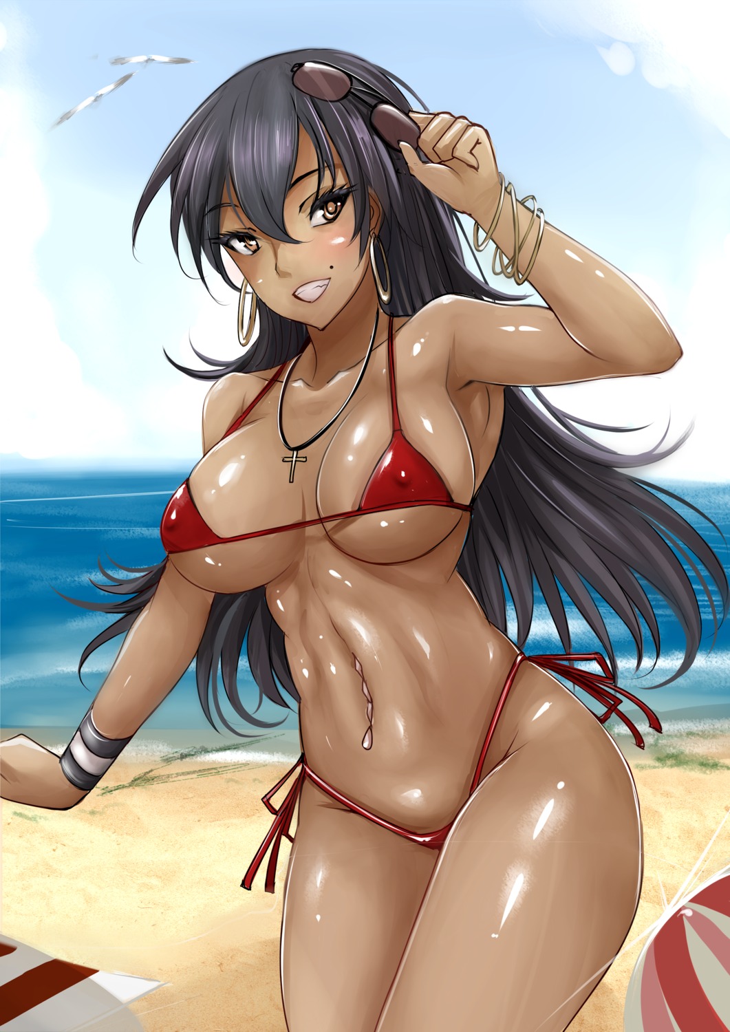 bikini erect_nipples megane nonoririn swimsuits