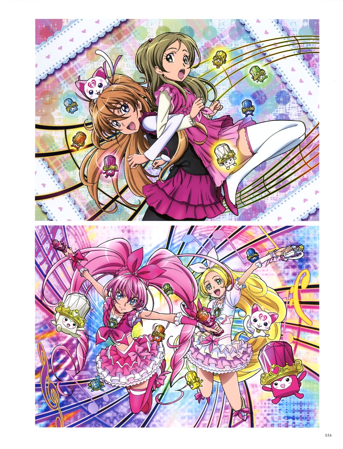 dress houjou_hibiki hummy minamino_kanade pantyhose pretty_cure suite_pretty_cure takahashi_akira thighhighs