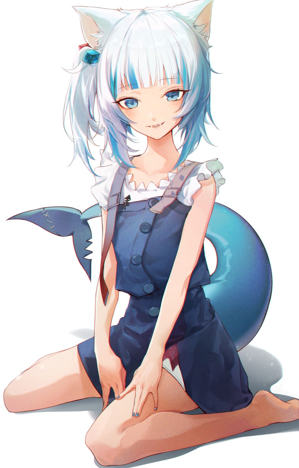 animal_ears dress hololive hololive_english nekomimi tail