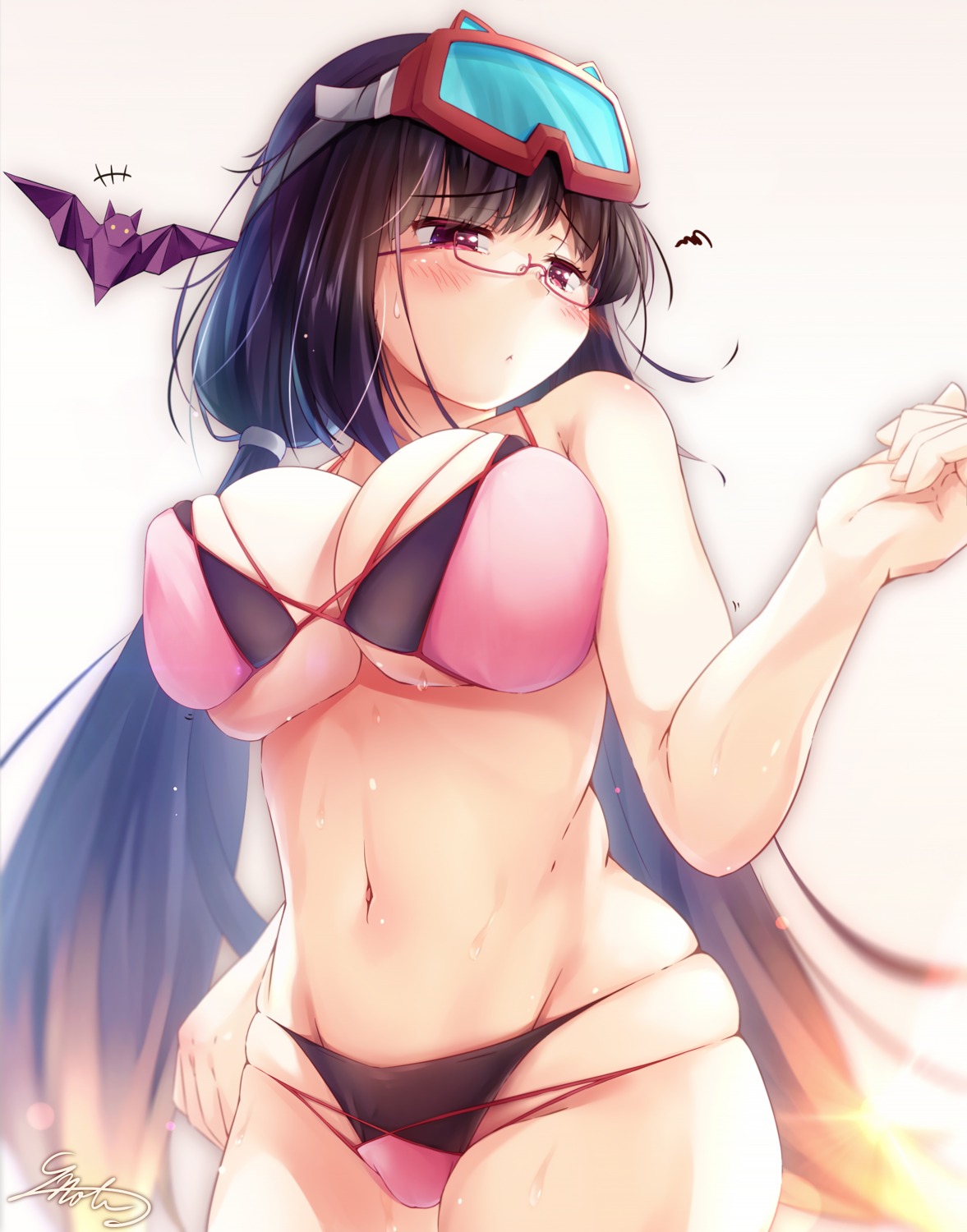 bikini e-note fate/grand_order megane osakabe-hime_(fate/grand_order) swimsuits wet