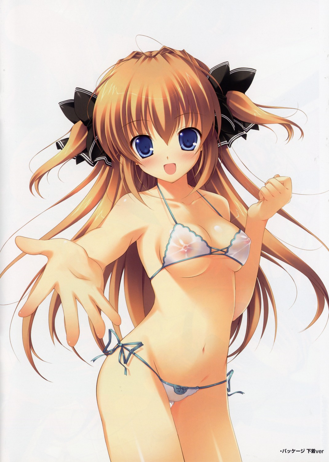 asuka_mirai bikini bleed_through mikeou nanairo_kouro nipples screening see_through swimsuits