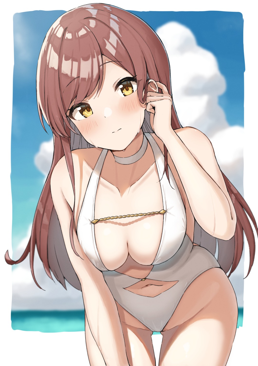 oosaki_amana swimsuits the_idolm@ster the_idolm@ster_shiny_colors wanimaru