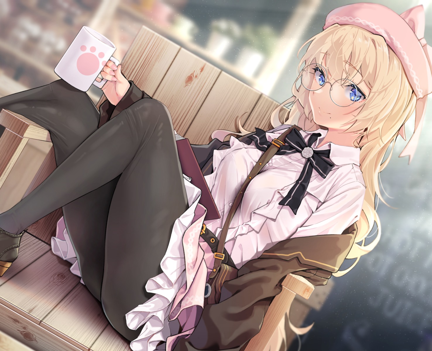 agnam_ore bra megane pantyhose see_through seifuku skirt_lift