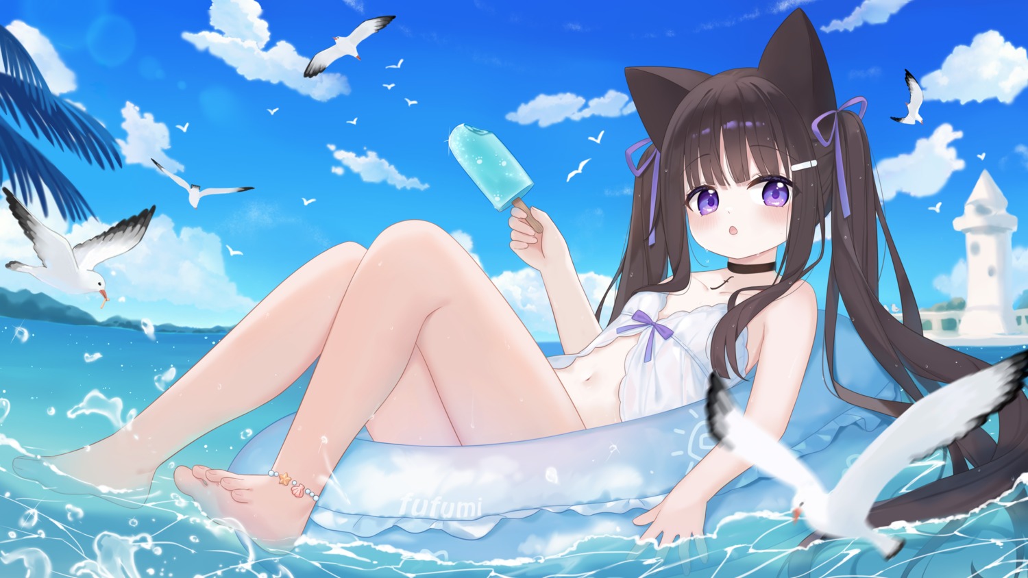 animal_ears fufumi loli see_through wet