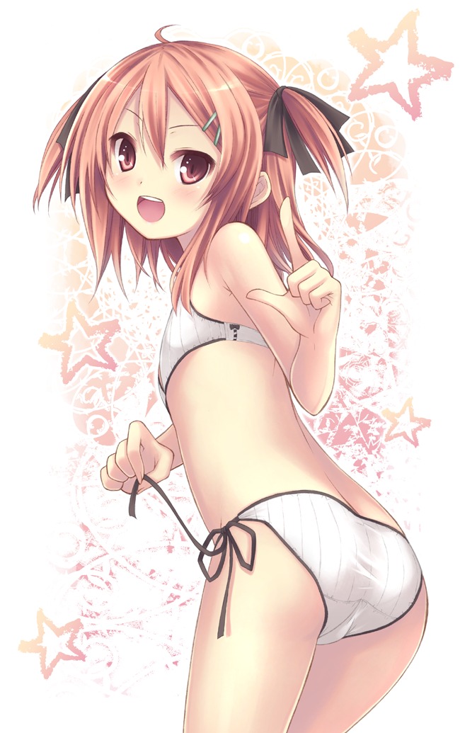 bra loli pantsu ryo_(botsugo) string_panties