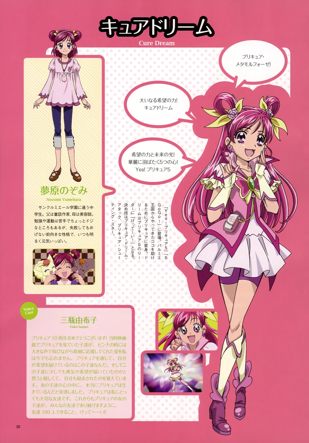 aoyama_mitsuru kawamura_toshie pretty_cure profile_page yes!_precure_5 yumehara_nozomi