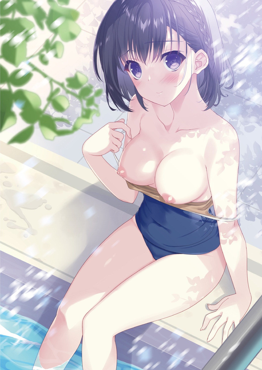 breasts nipples school_swimsuit suzuhira_hiro swimsuits undressing