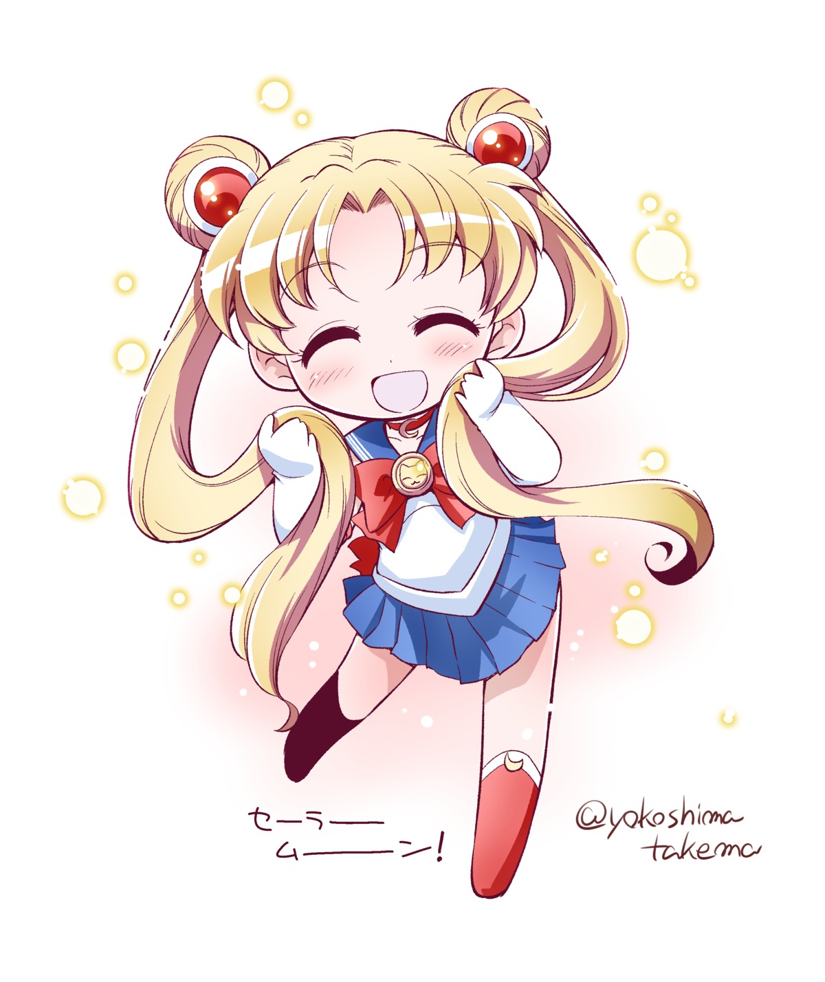 chibi sailor_moon seifuku tsukino_usagi yokoshima_takemaru